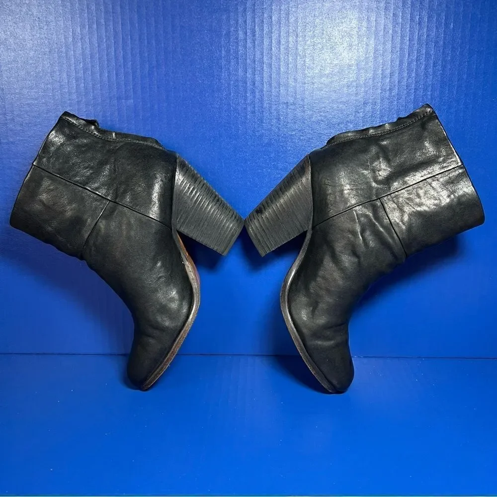 ‎Rag & Bone Womens Newbury Black Leather Booties EU36.5/US6.5